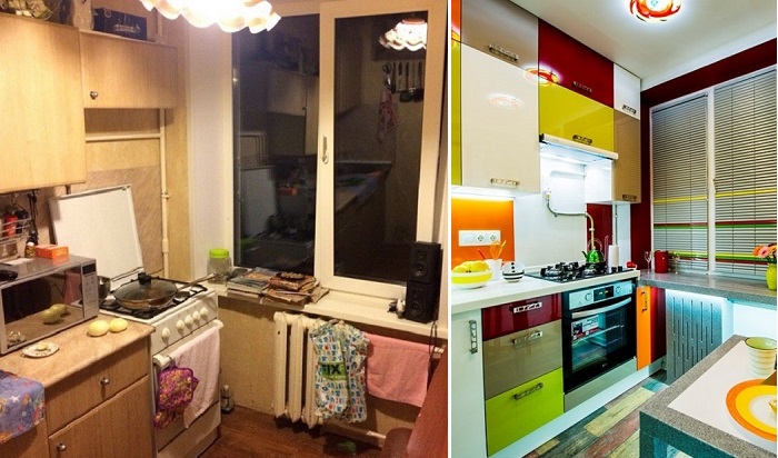 До и после: Блестящее преображение кухни в «хрущевке» площадью всего 6 кв. метров