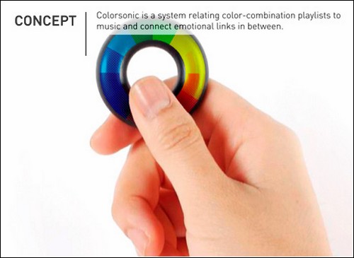 Colorsonic – плейер с цветовым индикатором.