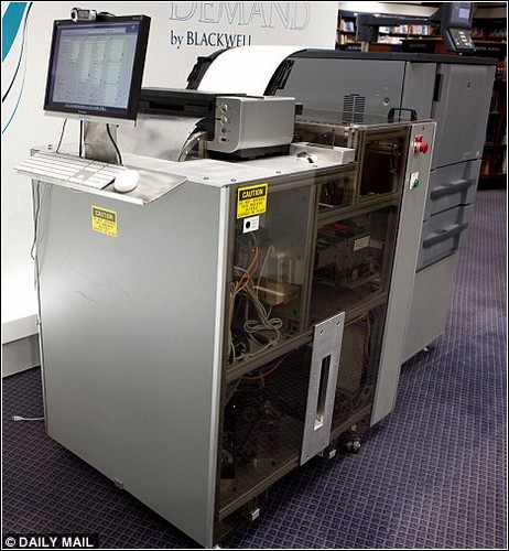 Машина для моментальной печати книг.