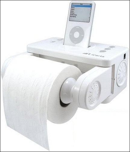 iCarta+  Toilet Roll Holder – никуда без айпода!