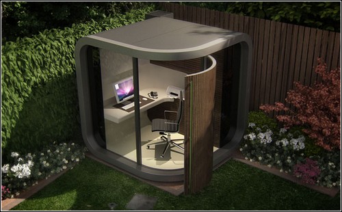 Office POD – выносной рабочий кабинет для установки в саду.