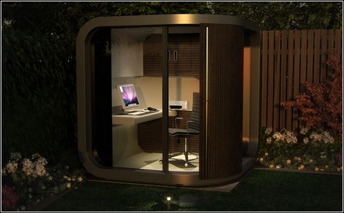 Office POD – выносной рабочий кабинет для установки в саду.