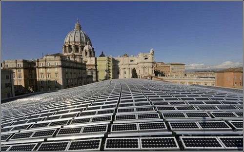 Ватикан – лидер солнечной энергетики.