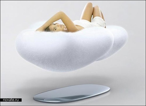 Кровать-перина Cloud sofa для романтиков. Концепт