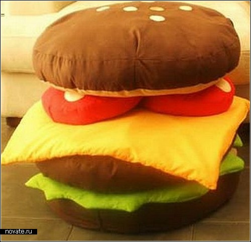 Набор фастфудовских подушек Hamburger Scatter Cushions