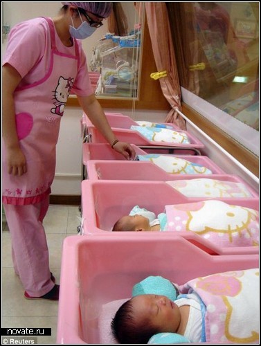 Родильный дом Hau Sheng Hospital в стиле Hello Kitty!