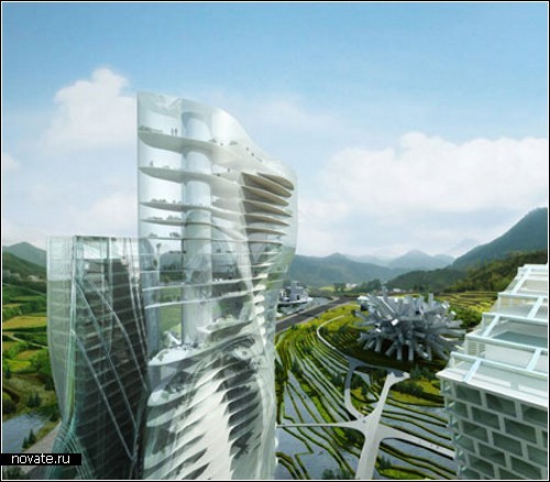 Международный проект футуристического центра HuaXi в Китае