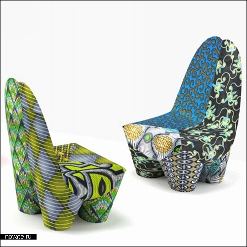 Разноцветные кресла Binta. Дизайн Филиппа Бештенхейдера (Philippe Bestenheider)