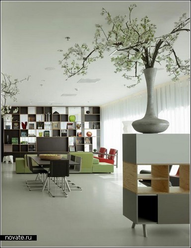 Интерьер отеля Citizen-M, оформленный оригинальной дизайнерской мебелью
