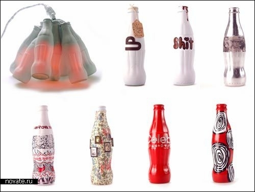 Новый дизайн для бутылочки с Coca-Cola. Варианты *гардероба*
