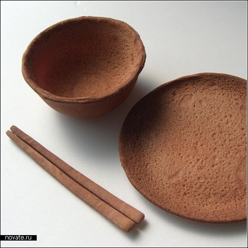 Съедобная посуда от Нобухико Арикавы (Nobuhiko Arikawa)