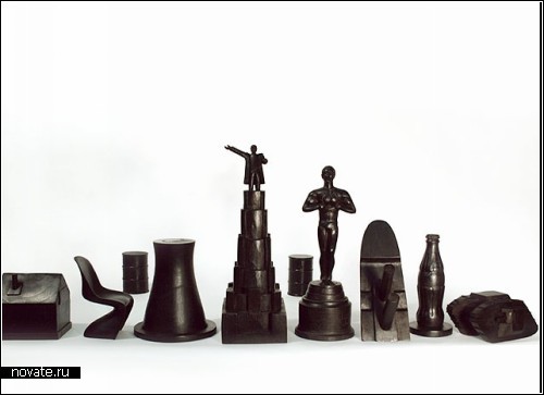 History Chess от компании Boym Partners. Деревянные символы ушедшего столетия