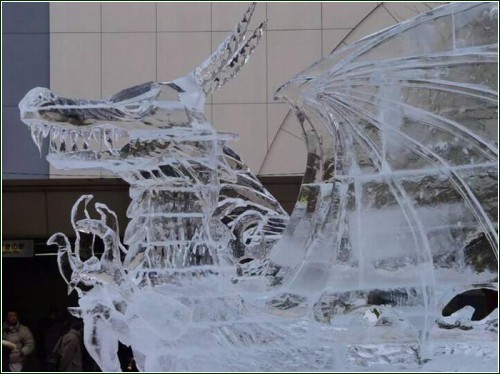 Ледяные скульптуры от мастеров айс-арта *ice art*
