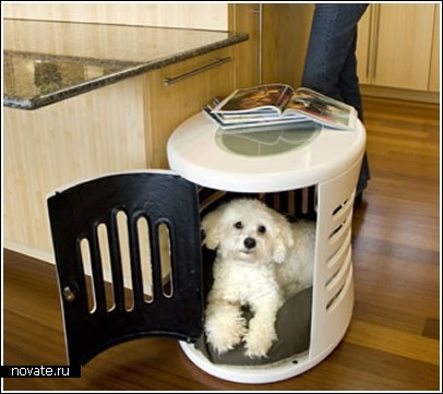 Комнатные будки-тумбочки для домашних собак