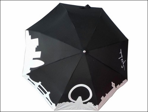 Зонт, который меняет цвет под влиянием воды. Дизайн компании Squidarella