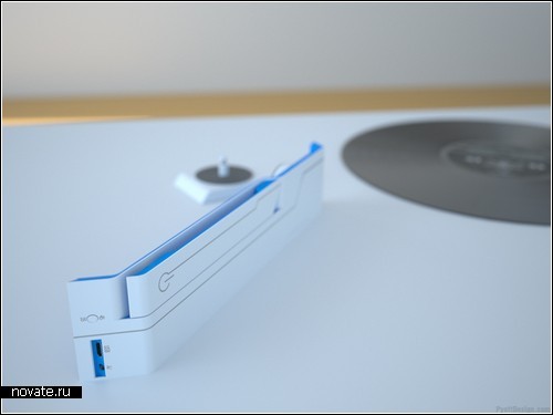 Портативный USB-проигрыватель  “Linos” для виниловых пластинок
