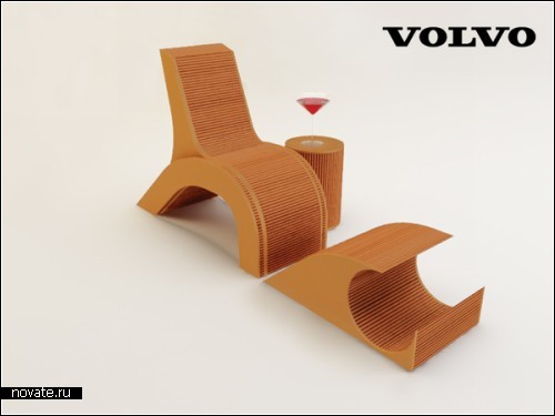 Креативный стул Green Volvo Chair от дизайнера, вдохновленного Volvo С30