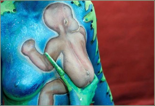 Искусство рисования по человеческому телу