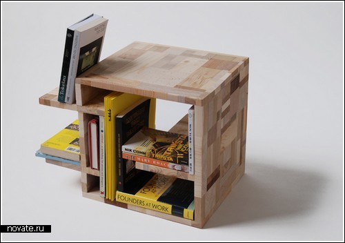 Тумбочка-коробка для книг
