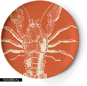 Тарелки с изображением морепродуктов