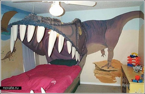 Кровать для фанатов динозавров