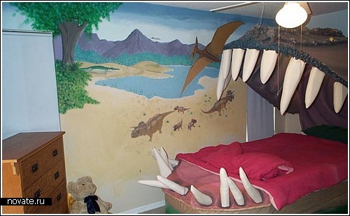 Кровать для фанатов динозавров