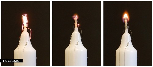 Электрическая свеча от Aram Bartholl
