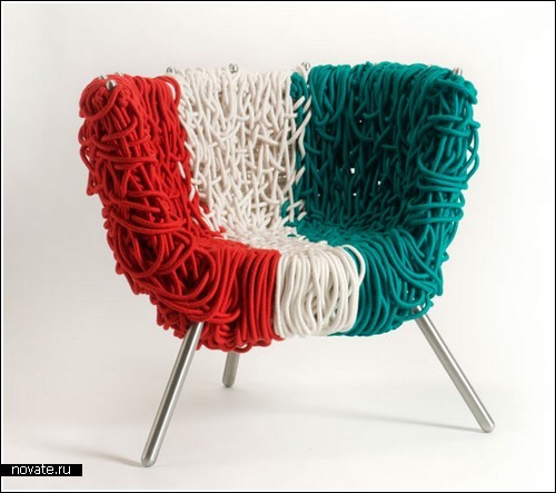 Настоящий итальянский стул, сделанный почти из макарон
