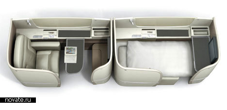 Пассажирские места в самолете от JAL