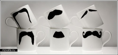 Усатые чашки от Peter Bruegger