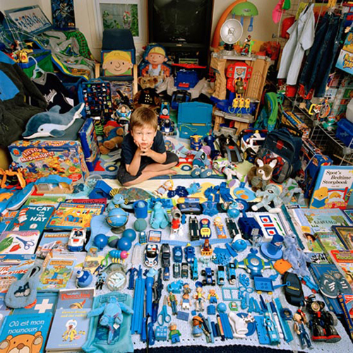 Детская комната в голубом стиле