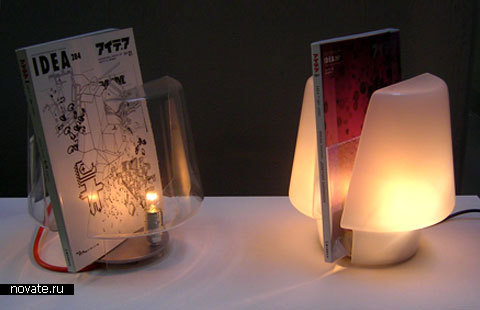 Лампа + подставка для книг