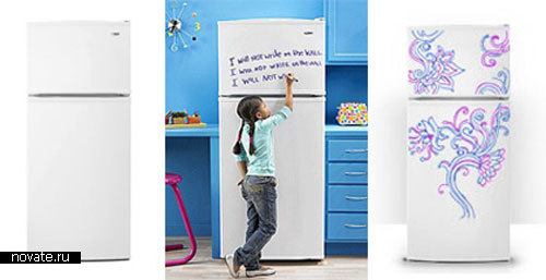 Холодильник в роли холста