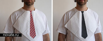Салфетки с изображением галстука