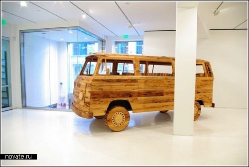 Деревянный автобус Volkswagen