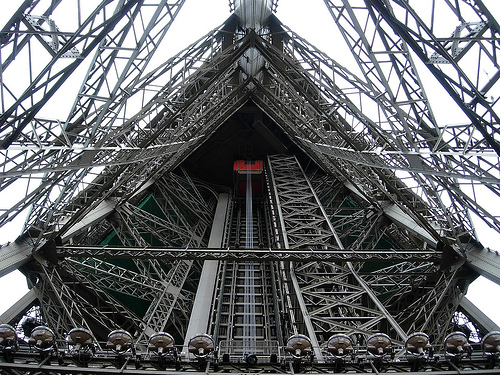 Лифт в Эйфелевой башне, Франция