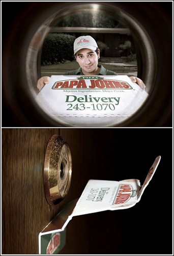 креативная реклама пиццы