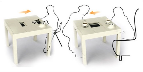 'общительный' кофейный столик