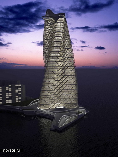 Перекрученная Strata Tower в Абу Даби