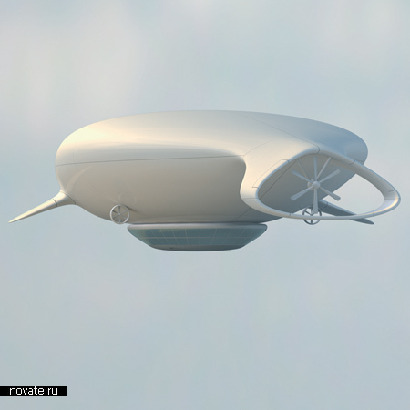 Дирижабль с авторским дизайном Manned Cloud