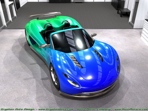 Спортивный автомобиль с водородным двигателем