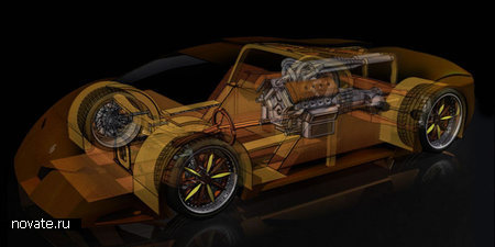 Первый в мире скоростной деревянный автомобиль «Splinter»