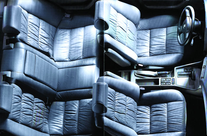 Кожаный салон одной из топовых версий BMW E34 / Изображение Novate.ru