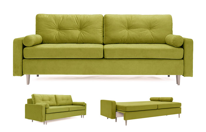 Раскладной диван Горм в классическом скандинавском стиле от мебельной фабрики divanchik.ru.