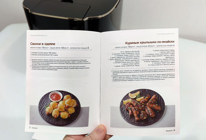 Рецепты для аэрогриля Dreame Tasti AF30