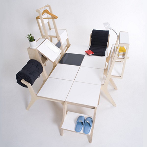 Восемь стульев в качестве кровати. Дизайнерская мебель от Seung-Yong Song