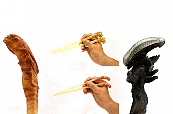 Необычные китайские палочки Alien Big Chap Chopsticks