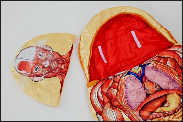 Anatomical Sleeping Bag, спальный мешок- или учебник по анатомии