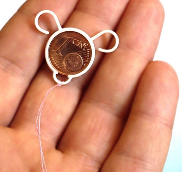 Bearina, концептуальный контрацептив для женщин из монеты в один цент