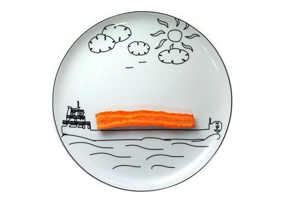 Детские тарелки Transportation plates от Богуслава Сливинского